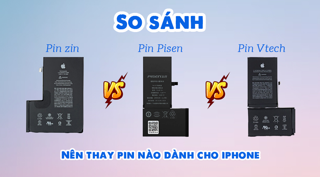 Các loại pin iPhone trên thị trường